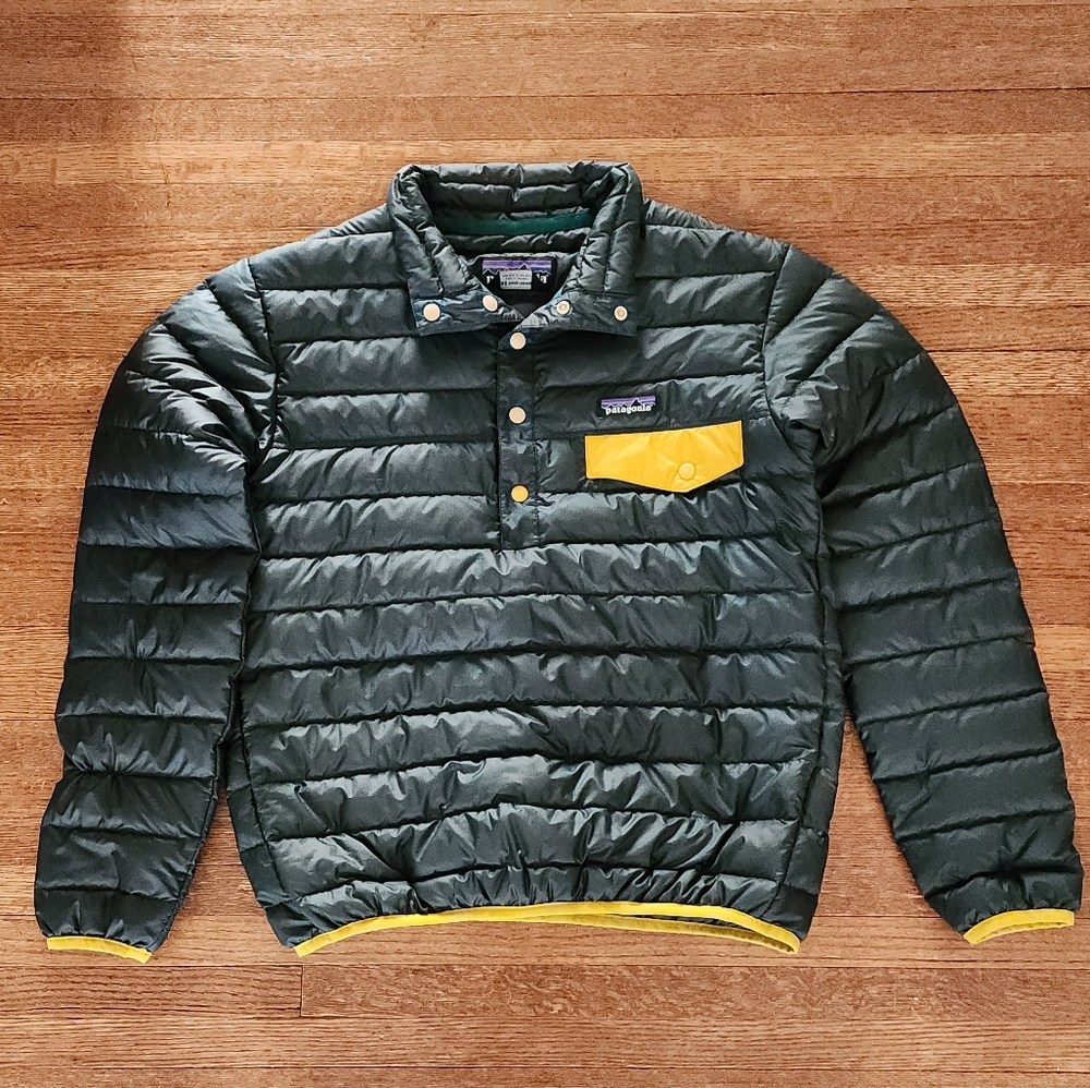 Patagonia Mens XXS Pullover Snap-T Puffer Jacket Coat